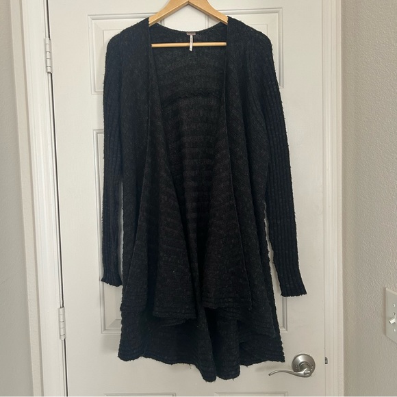 Free People Sweaters - Free People Women’s Knit Open Front Duster Grey Lightweight Size Small